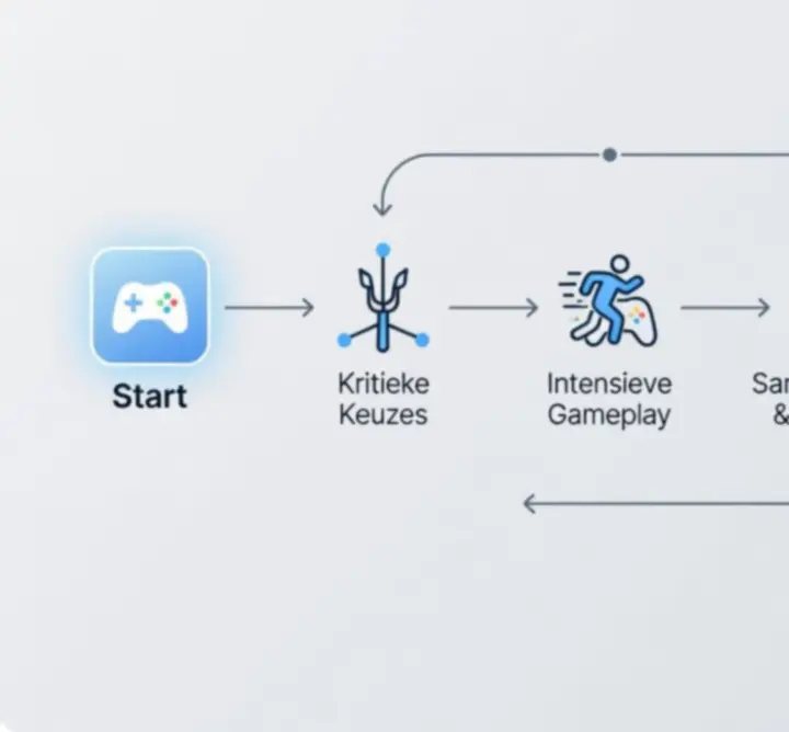 Infographic met stap-voor-stap weergave van het DAILYPLAYPOINT spelverloop